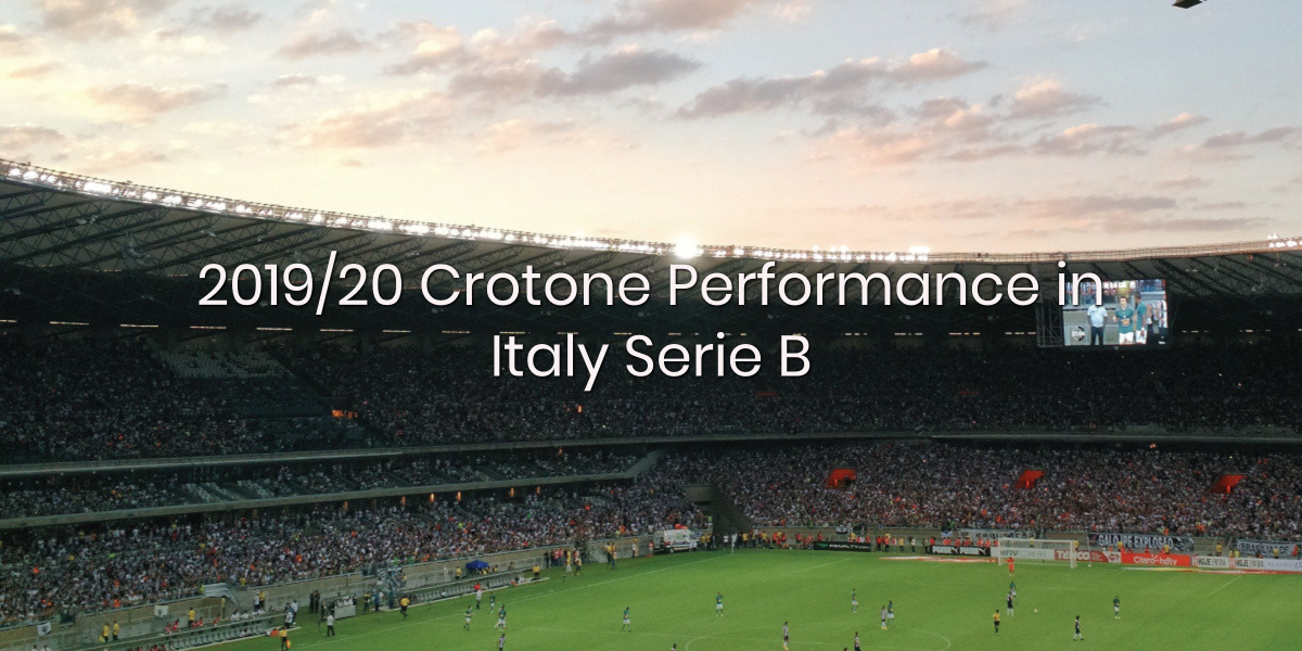 Crotone Performance in 2019/20 Italy Serie B